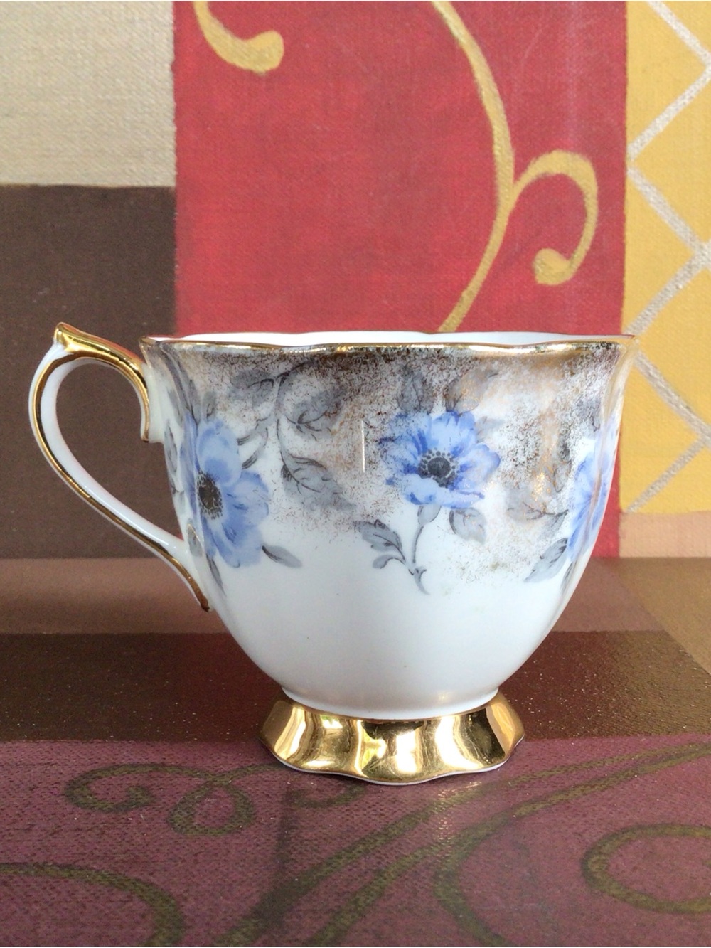 Royal Albert Blue Floral Teacup And Saucer - Picture 4 of 5